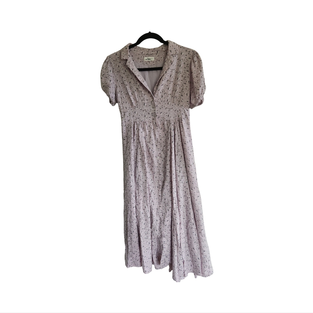 Floral Lavender Midi Summer Dress Size Small By In Bloom - Picture 4 of 5